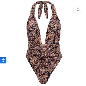 Montce Meg Paisley Tropez Tie-Up One-Piece